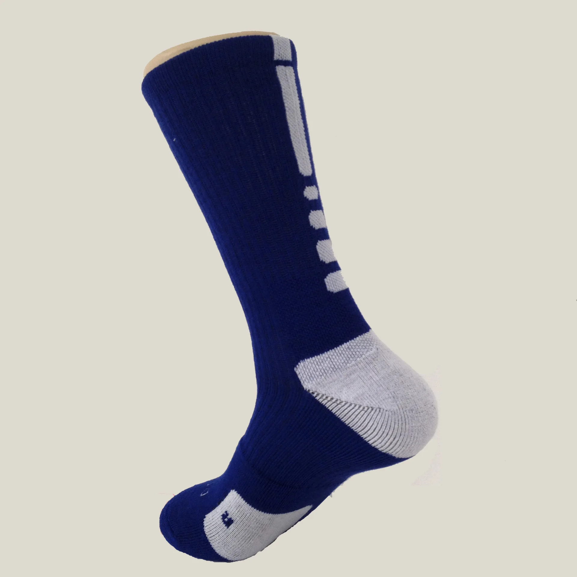 Мужские носки-трубы, быстросохнущие носки Dri-fit, школьные чулки, высокие носки, чистка - Цвет: Blue White