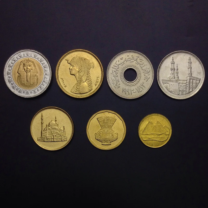 7 шт. оригинальные монеты из египта|coins original|coin coinscoin egypt |