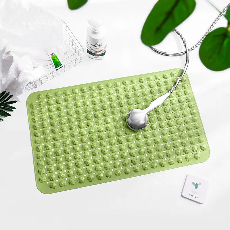 

Bathroom Mat Massage Pad Toilet Sanitary Interval Water Floor Mat Bathroom Carpet PVC Environmental Design Non-Slip Sucker Mat