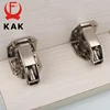 KAK 90 Degree Cabinet Hinges 3 Inch No-Drilling Hole Soft Close  Spring Hinge Cupboard Door Furniture Hardware With Screws ► Photo 2/6