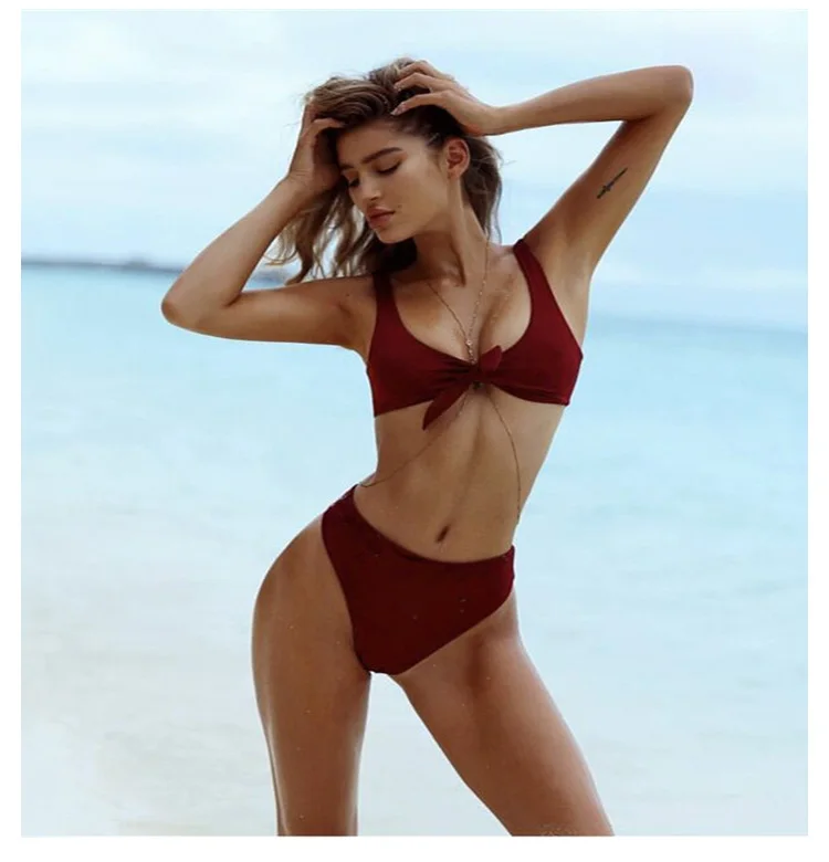 Q-Solid-color-bikini-swimsuit-split-triangle-bow_04