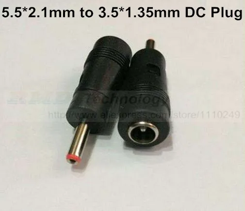 

10pcs/lot DC Power Convert adapter DC jack connector 5.5 X 2.1 mm Transform to 3.5 X 1.35 mm free shipping
