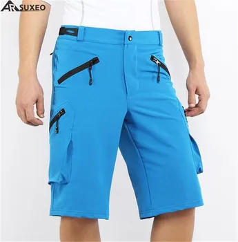 

ARSUXEO Mens Outdoor Sports Cycling Shorts Men MTB Pockets Shorts Mountain Bike Shorts Bermuda Ciclismo Cycling Clothing