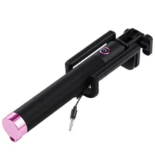 Универсальная Портативная Проводная растягивающаяся селфи палка для iPhone samsung Galaxy huawei sony htc Xiaomi небольшая палка штатив монопод