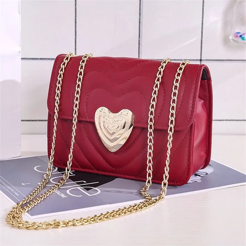 

New Design Lattice Chain Shoulder Messenger Bags Women Purses and Handbags