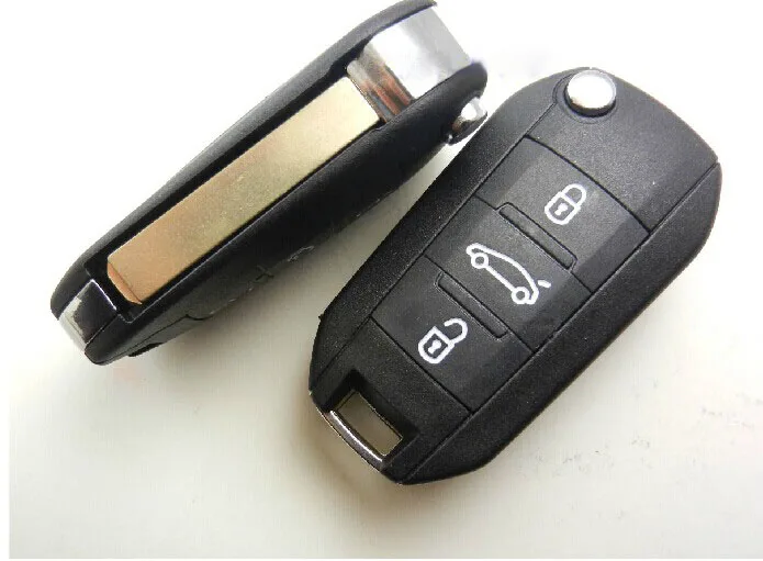 3 Buttons VA2 Modified Flip Remote Key Shell For Peugeot 307 407 408 (without Groove) 0536 (16)