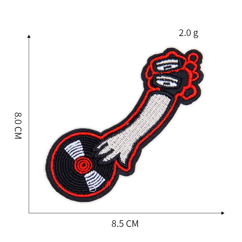 Винтажные панковские нашивки с вышивкой для футболок, железные полоски, аппликации для пальцев, племенная одежда, наклейки для одежды, значки@ H