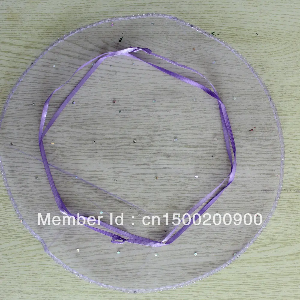 

25cm/10inch diameter sequin violet round organza bag gift bag sweet bag