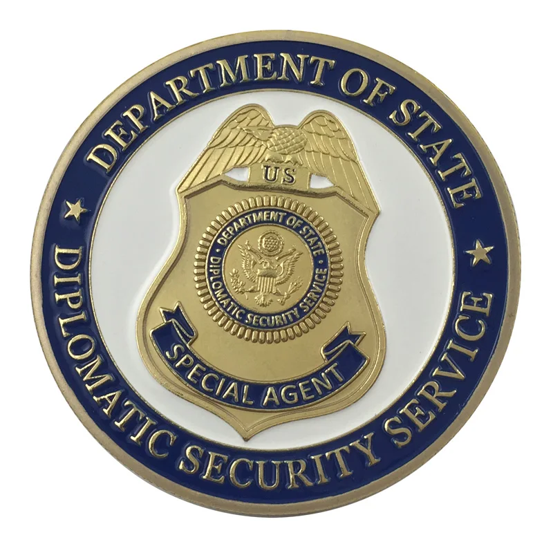 

United States Department Of State Diplomatic Security Service Gold Plated Challenge Coin/Medal 1312#
