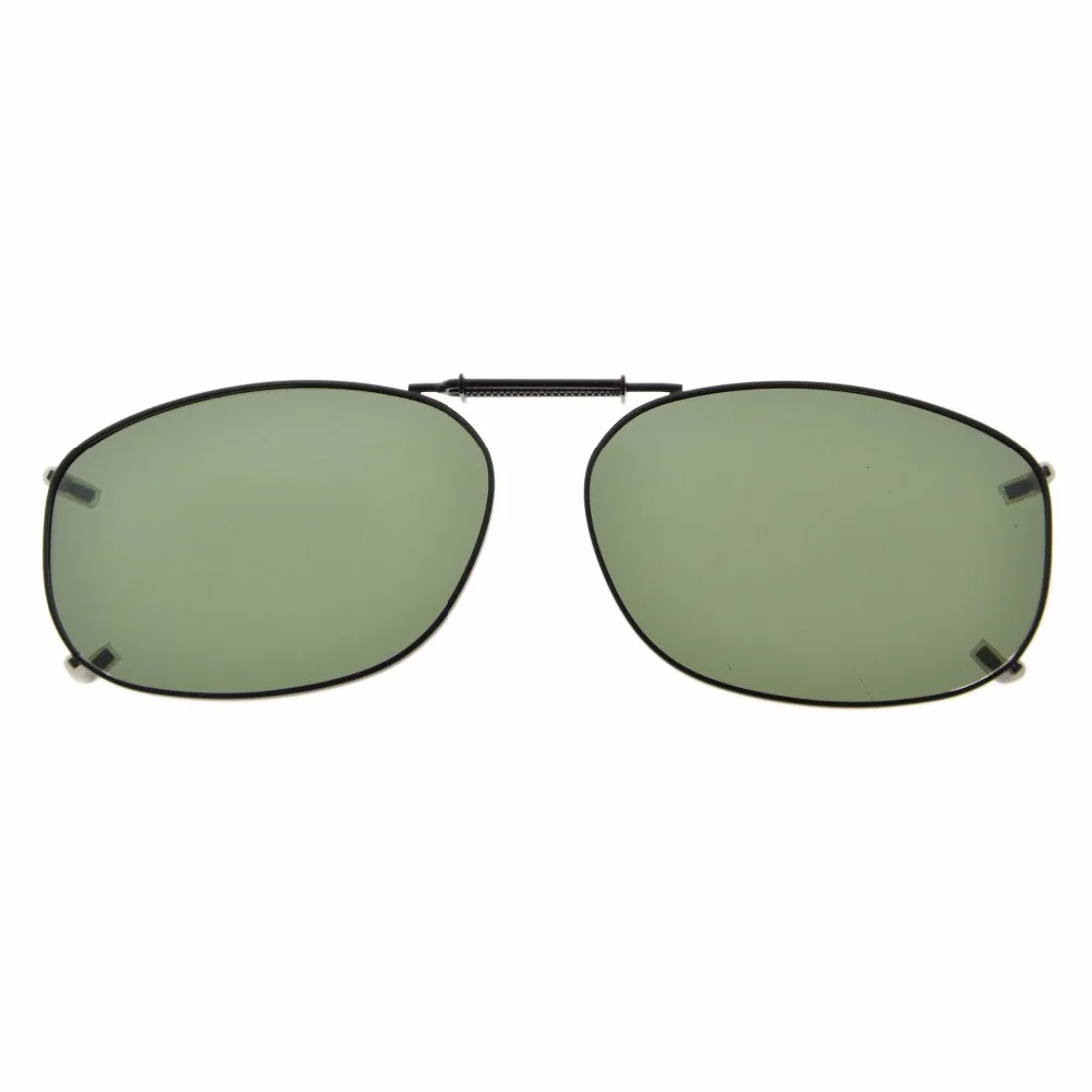 

C67 Eyekepper Metal Frame Rim Polarized Lens Clip On Sunglasses 54*37MM