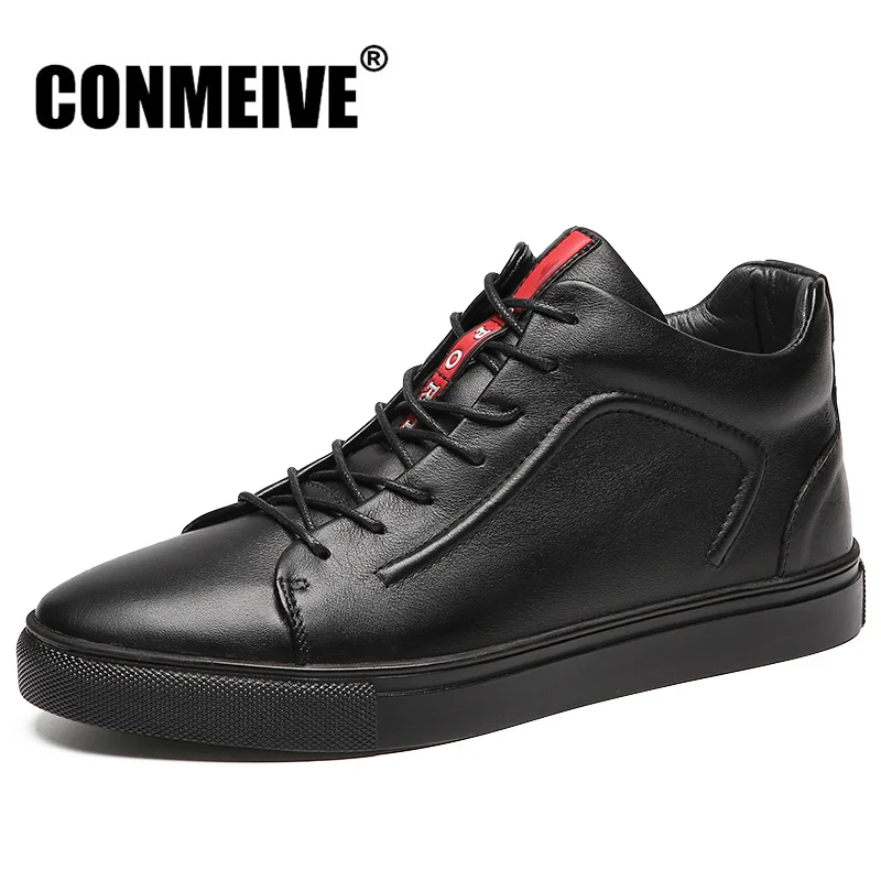 

Winter Fashion Genuine Leathe Shoes Men Luxury Brand Light Soft Adult Casual Lace-up Mens Footwear Designer Trainers Size 38-45