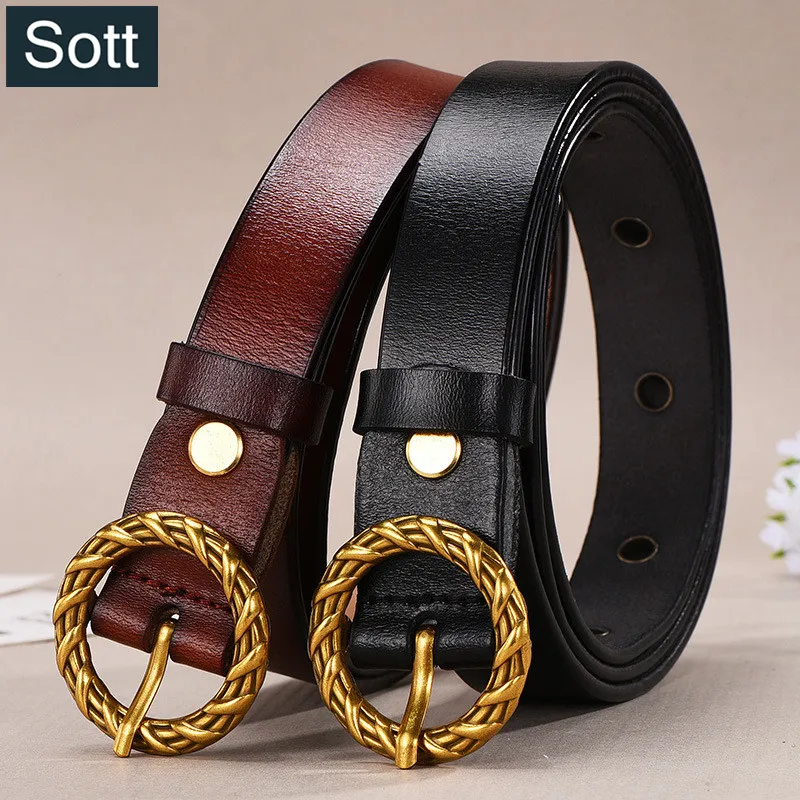 genuine leather belt for ladies