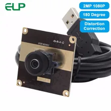 2 мегапикселя 1920*1080 USB веб-камера Aptina AR0330 H.264 yuy2 mjpeg Fisheye 180 градусов коррекция дисторсии вебкамера с usb-разъемом доска
