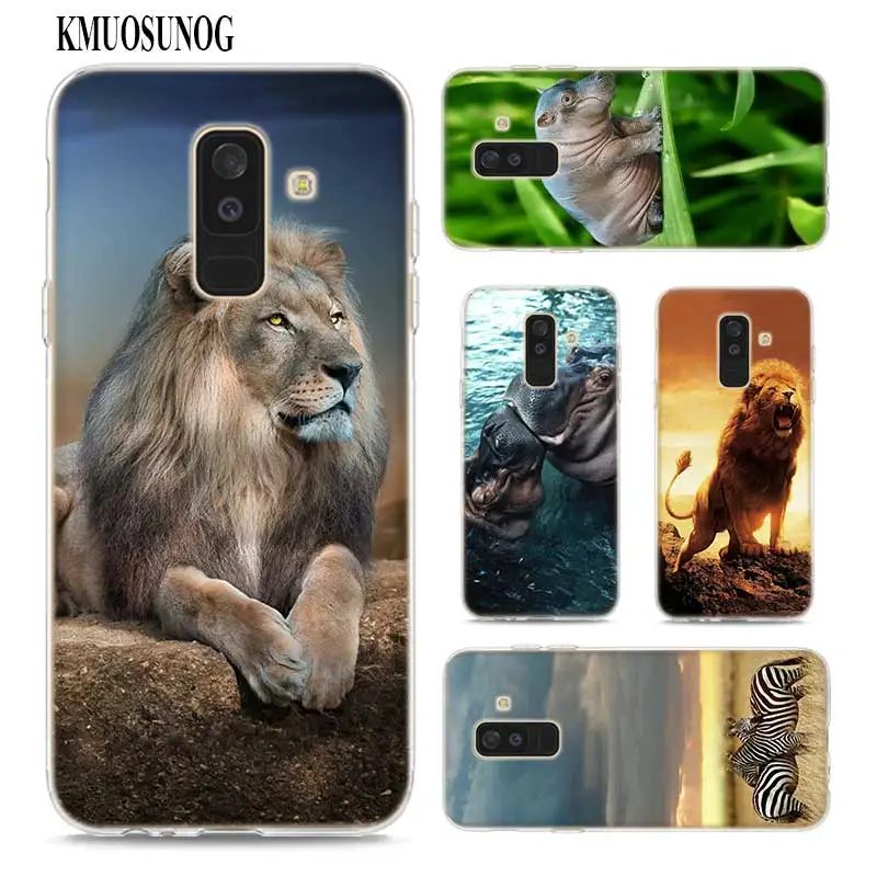 

Transparent Soft Silicone Phone Case Chimpanzee lion dog Anima for Samsung Galaxy A9 A8 Star A7 A6 A5 A3 Plus 2018 2017 2016