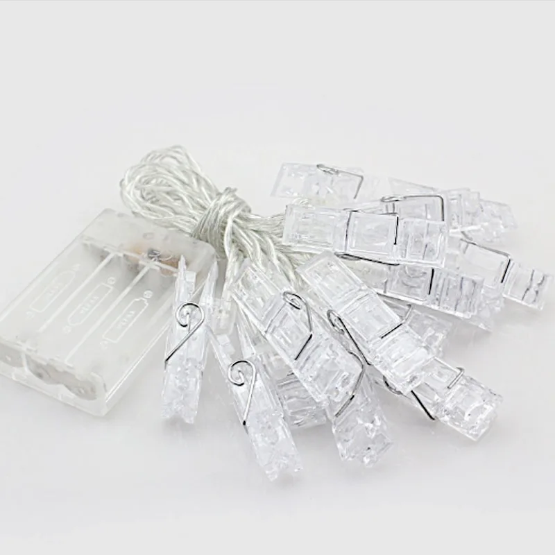 10 20 LED DIY Garland Card Photo Clip String Lights Battery Operated Fairy Lights Christmas Wedding Home Luminaria Decoration 10 20 LED DIY Garland Card Photo Clip String Lights Battery Operated Fairy Lights Christmas Wedding Home Luminaria Decoration