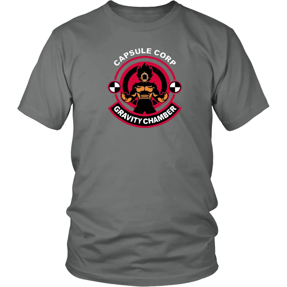 Capsule Corporation Gravity Chamber Mens Printed T-Shirt