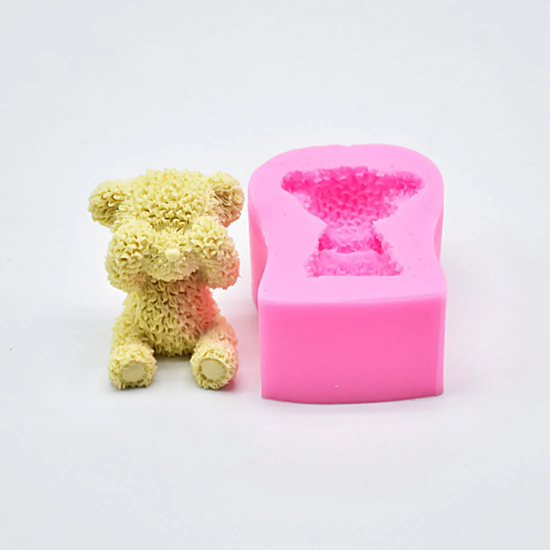 Best продажи Sugarcraft мини медведь силиконовые формы помадки плесень торт отделочных работ шоколад мыло формы