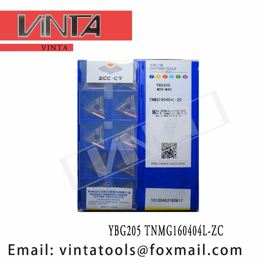 

high quality 10pcs/lots YBG205 TNMG160404L-ZC cnc carbide threading inserts