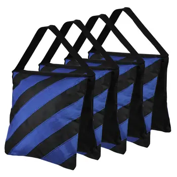 

4 Pcs Sand Bag Weight s Double Zipper Design Saddle for Photo Video Studio Stand