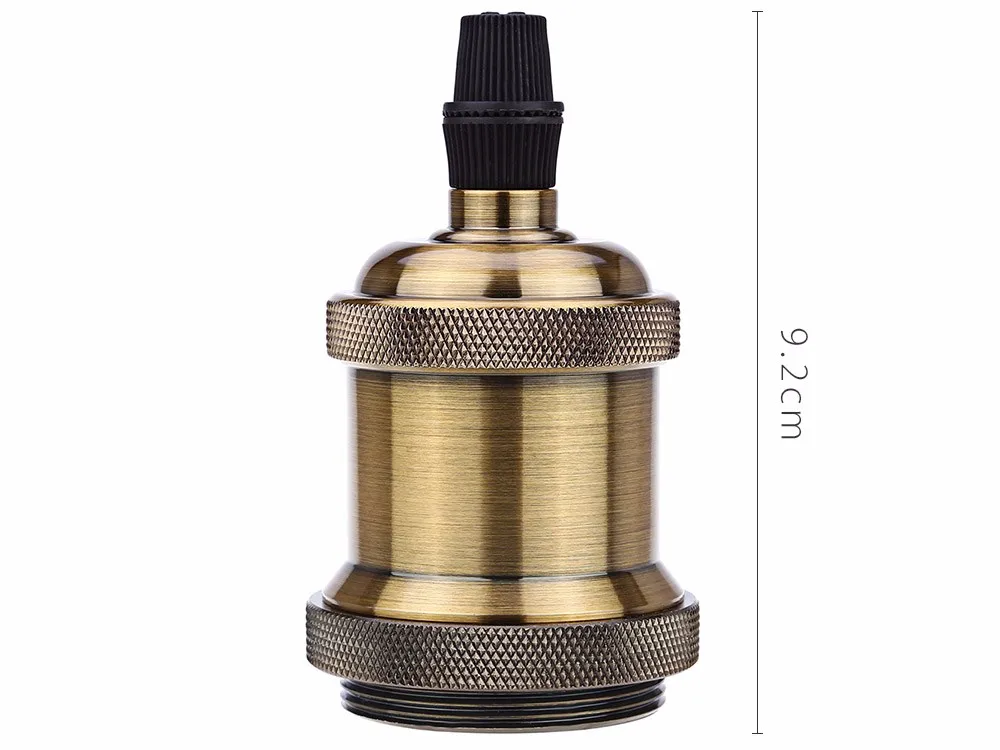 E27 Brass Copper Keyless Lamp Light Bulb Base (13)