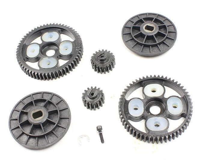 

58T/16T 55T/19T spur pinion sets for Baja Front Wheel of 1/5 hpi baja 5b parts km rovan 85099 baja torque high-speed metal gear