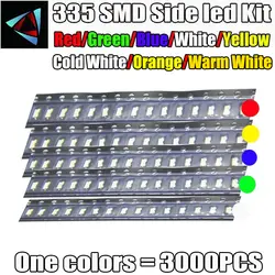 3000 шт. 335 сторона SMD СВЕТОДИОДНЫЙ 4008 сторона 4,0*1,8*0,8 мм излучающая трубка посылка один цвета красный, желтый, белый, зеленый синий теплый