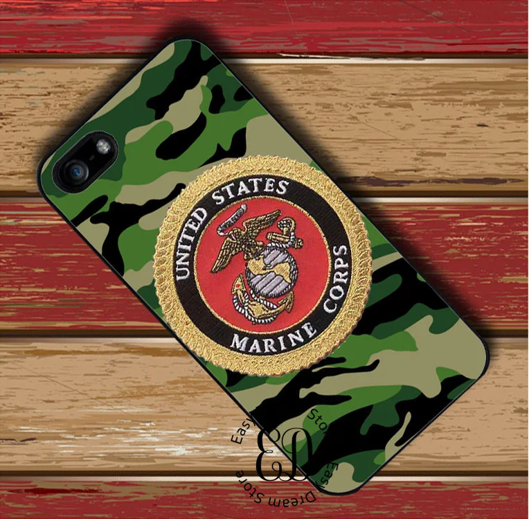 USMC Marine Corps Camouflage case for iphone X XR XS Max 4 5s SE 6 6s 7