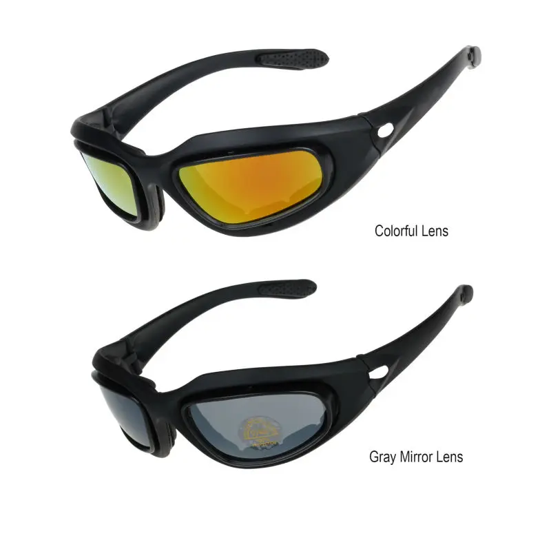 Preise COMAXSUN Armee Brille Radfahren Brille Military Sonnenbrille 4 Objektiv Männer Desert War Spiel Taktische Gläser Sporting C5 STS102