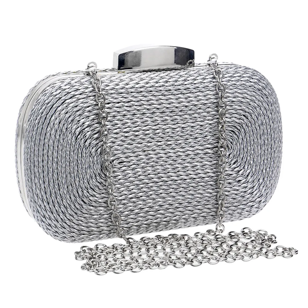 

bags women hot sale bag Women Weaving Evening Handbags Party Sparkly Clutch Purse Shoulder Cross Bag женские сумки#515