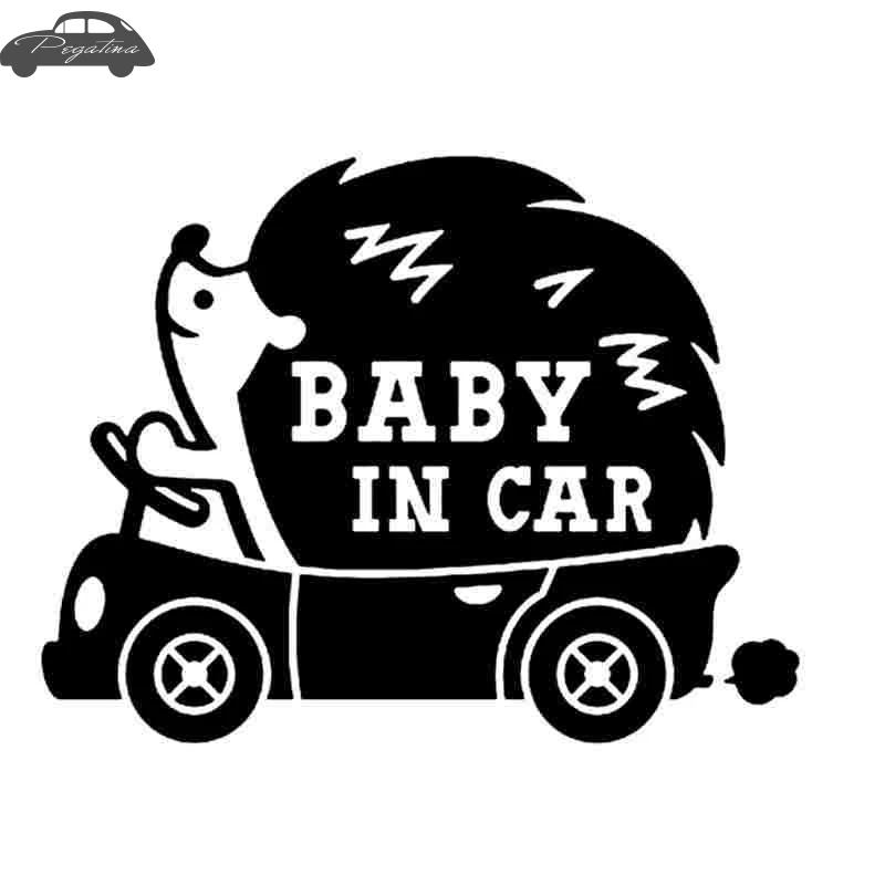 Gril Baby In Car Waving on Board Safety Sign Cute Decal Vinyl Sticker | Автомобили и мотоциклы