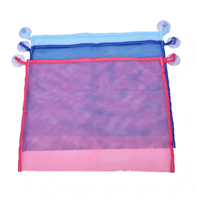 1pcs Children Bathe Bathing toys storage pouch Storage mesh Bags Strong sucker baby shower High Qulaity
