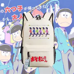 Модные osomatsu-сан SA Школьный Унисекс Большой Ёмкость Плечи сумка рюкзак Mochila Для женщин Для мужчин Дорожная сумка