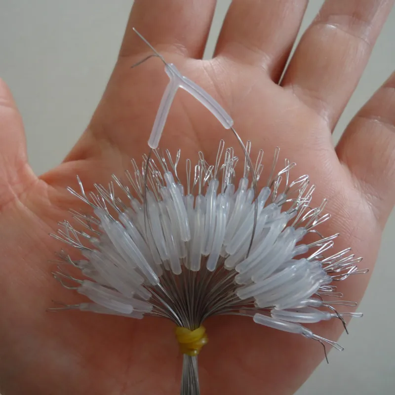 

50/100Pcs white fish hook Splitter rubber fishing tackle hook divider products all for fishing accessories diy fishing gears