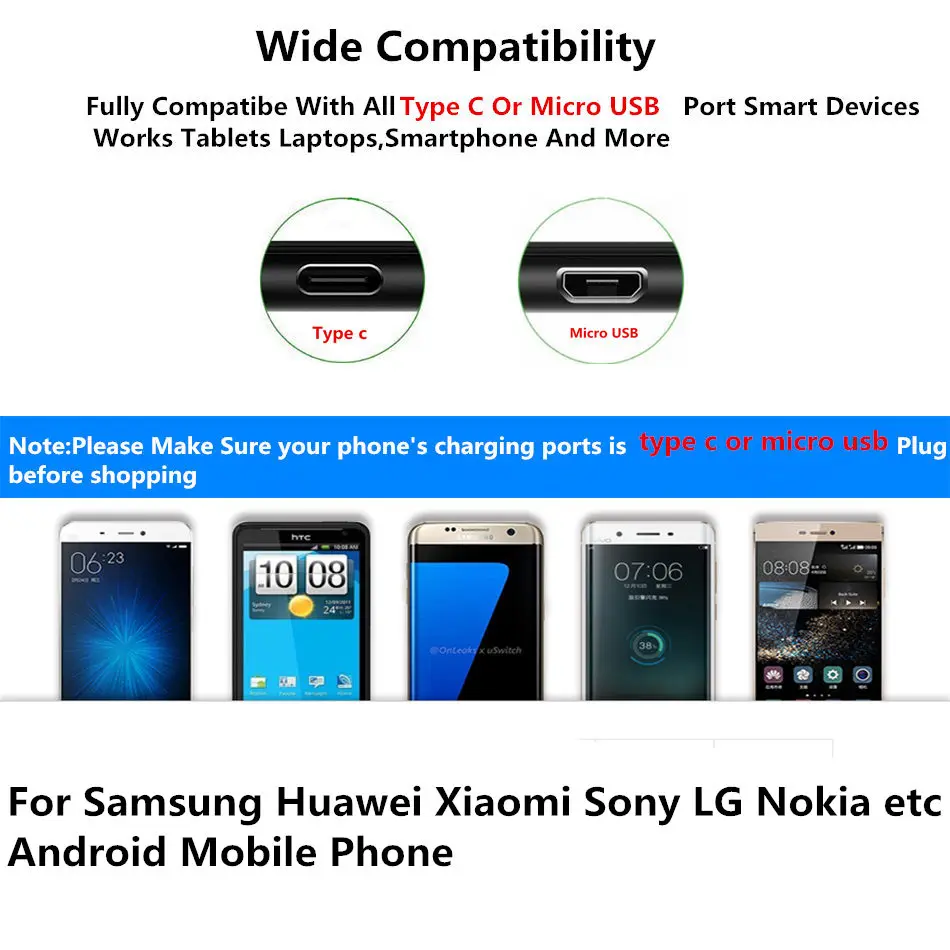 Кабель Type C и Micro USB Для Huawei P20 Lite P40 P30 Pro P10 P9 Plus P8 2017 быстрое дорожное зарядное