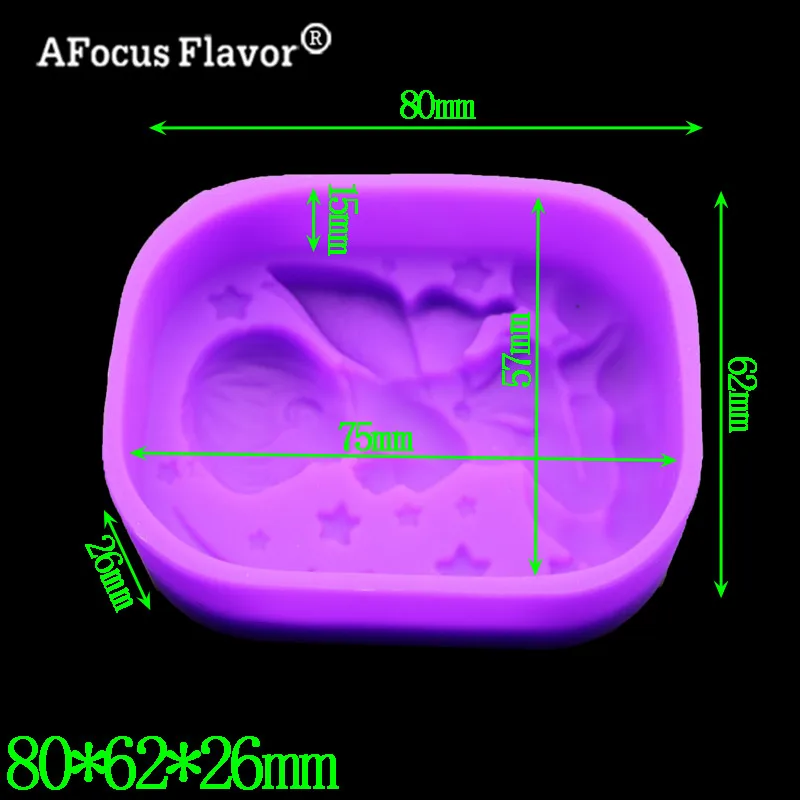1 шт. DIY Натуральное мыло силиконовая форма для ручной работы Ангел мальчик с одинарной полостью пресс-форма для приготовления кухонного завтрака Торт Шаблон Изготовление