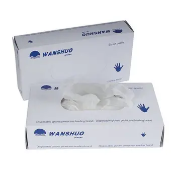 

100 Pcs/2 Boxes Hot Sale S M Size PVC Disposable Gloves with Free Shipping