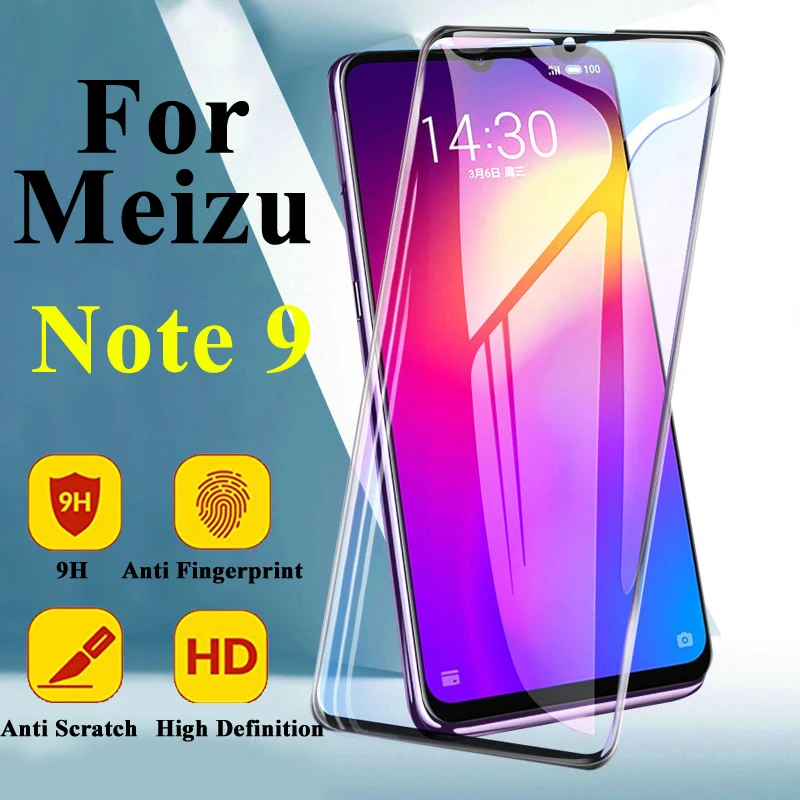 

Full Cover Protective Glass For Meizu Note 9 Maisie Note9 Tempered Maze Not9 Screen Protector Mezu Armor Film No9 Not Meizy Mezy