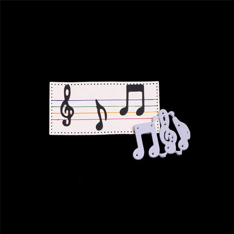 

Lychee Life Music Note Shaped Cutting Dies Metal Template Dies Scrapbooking Stencils DIY Album Cards Decoration