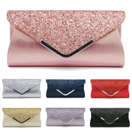  Women Lady Stylish Handbags Glitter Envelope Clutch Purse Evening Party Bag Gift Small Bags For Wom - 33041709831