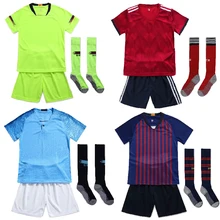 Футбольные майки для мальчиков, футбольные костюмы Survetement 19, Детские тренировочные майки, детские футбольные комплекты, Униформа, Бесплатные Носки