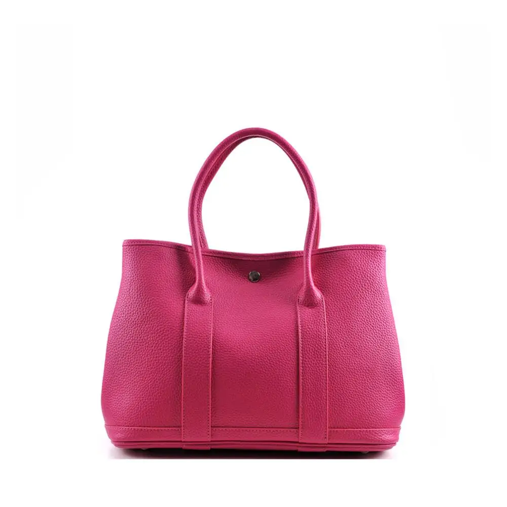 Натуральная кожа, садовые вечерние сумки, женские, известный бренд, Роскошные, повседневные, шоппер, шоппер, Хобо, сумка на плечо, сумочка, Bolsa - Цвет: Magenta Pink Medium