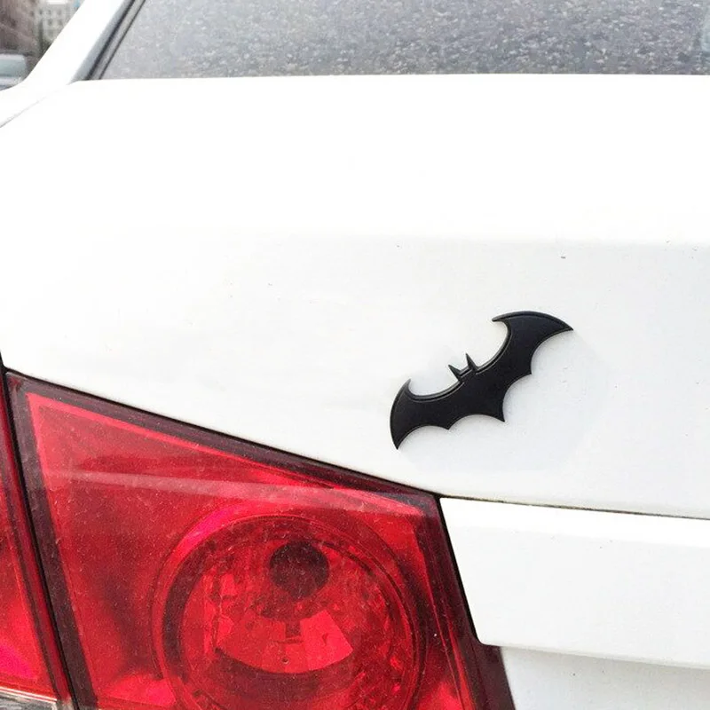 3D Metall Bat Auto Auto Logo Cartoon Aufkleber Metall Abzeichen