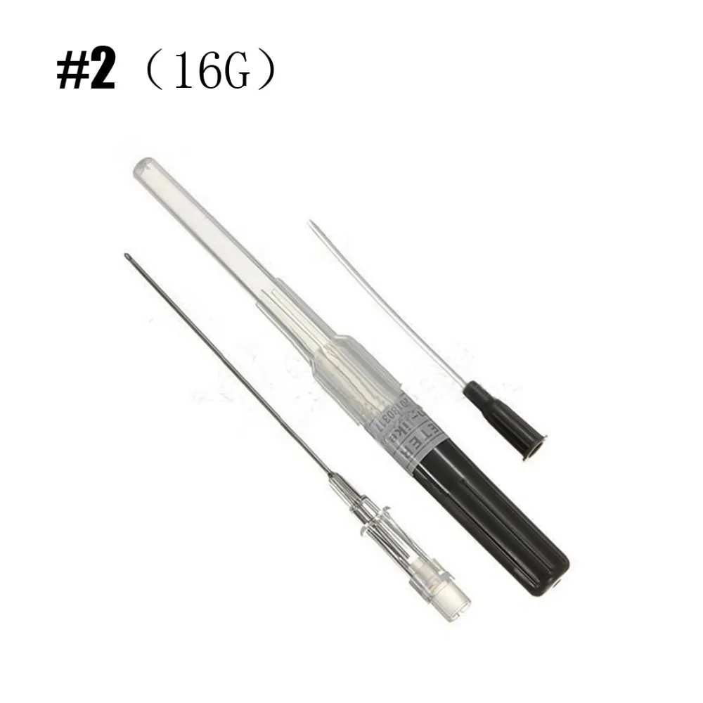 50PCS Piercing Needles I.V Catheter 16G Gauge Needles Sterilised Body