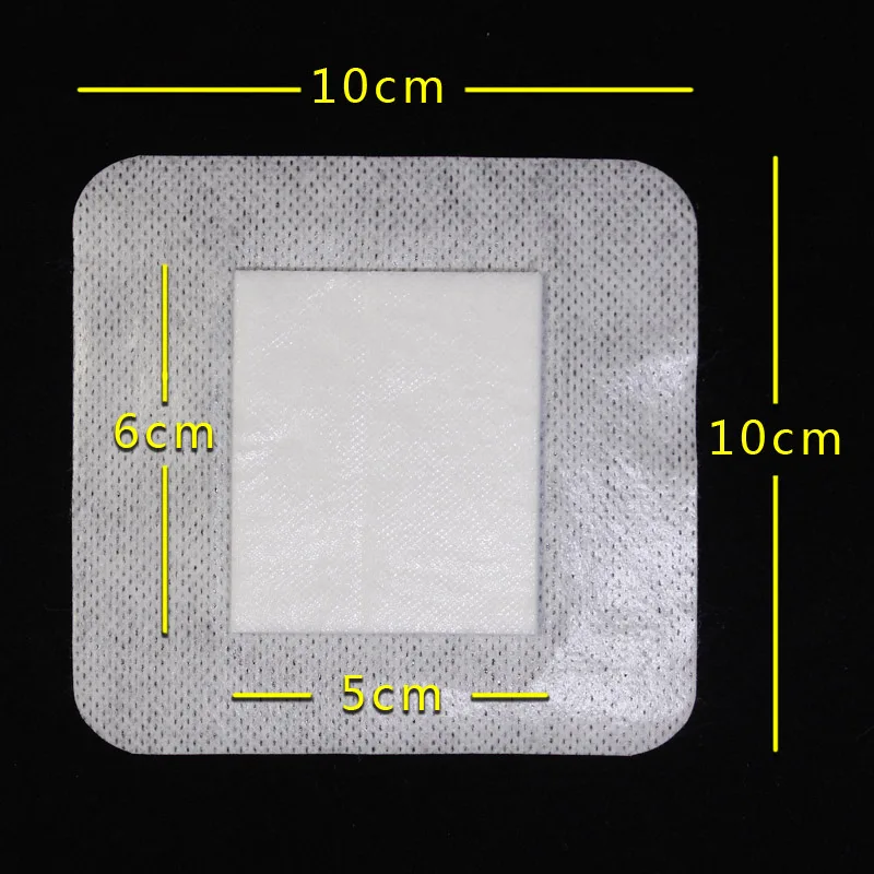 30 шт./лот медицинский перевязочный Скотч Большой площади повязки дышащие нетканые медицинские принадлежности для ран первой помощи гемостаз - Цвет: 10cm X 10cm