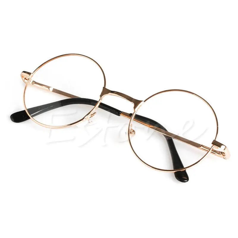 Для женщин Для мужчин с круглым носком в ретро стиле пресбиопические очки для чтения, металлические рамки личности Линзы для очков