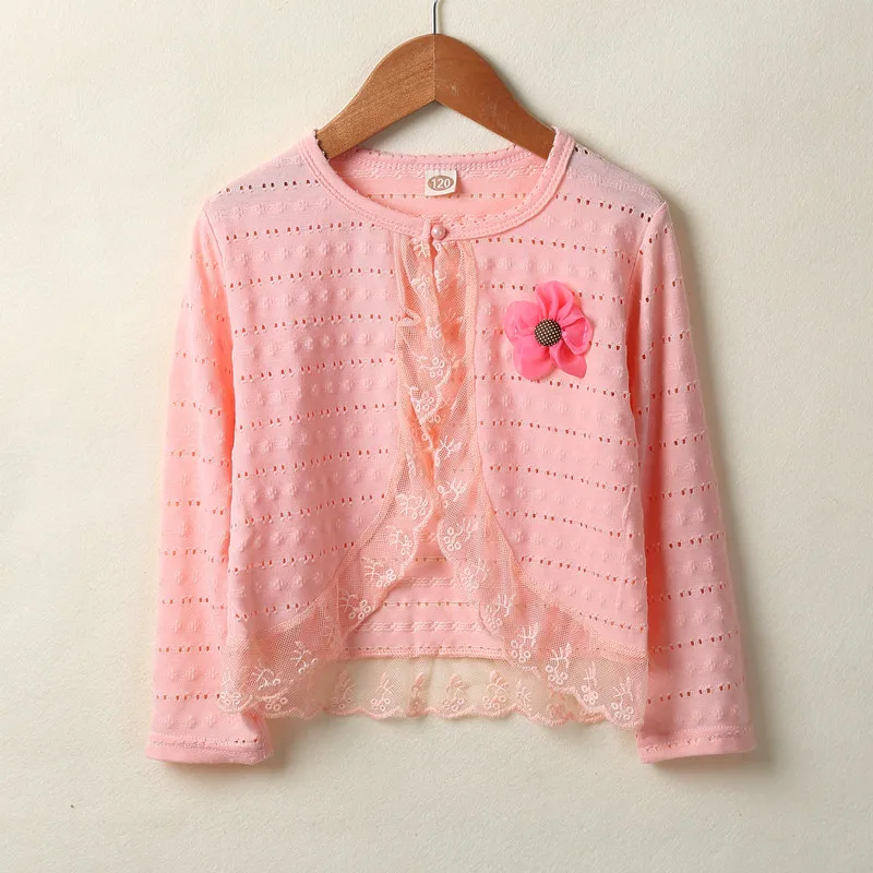 Весной кардиган детский свитер для девочки KC1507-6 - Цвет: 1608 pink