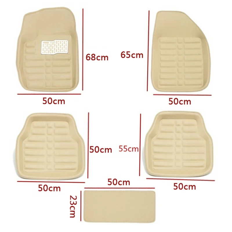 Новинка, высокое качество, универсальный, 5 шт., пылезащитный, хороший автомобильный коврик для ног, огнестойкий, нескользящий, набор ковров
