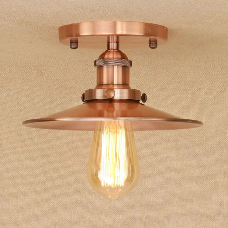 Luminárias de Teto de Ferro Iluminação de Teto Lamlâmpada de Teto Iwhd Loft Industrial Vintage Retro Cozinha Quarto Led 6 Iwhd-lustre de teto industrial, luminária estilo loft,