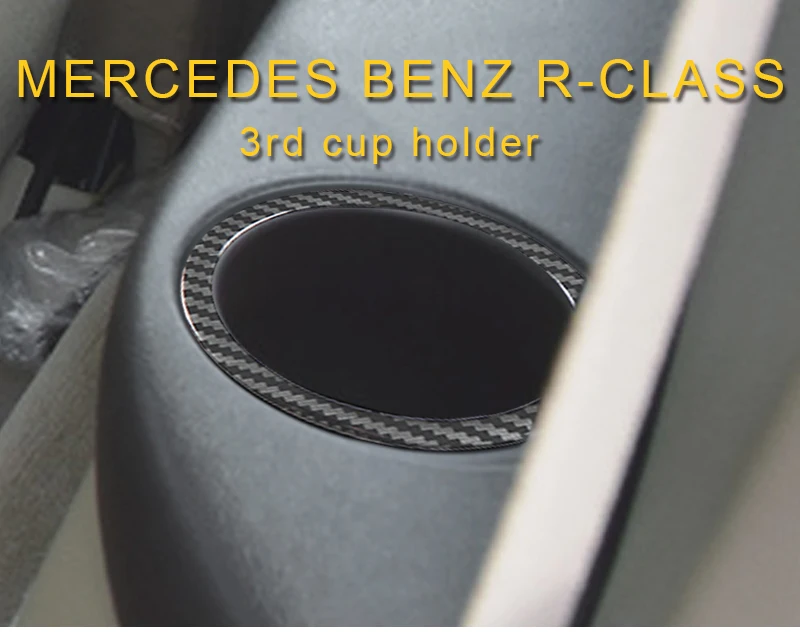 Для Mercedes Benz R-Class автомобильный Стайлинг 3-го ряда держатель чашки панель Крышка обрезная рамка аксессуары для интерьера