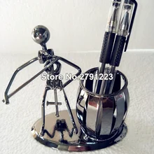 Популярный креативный металлический держатель для ручек ваза карандашный горшок Подставка для канцелярских принадлежностей контейнер офисные канцелярские принадлежности электрогитара